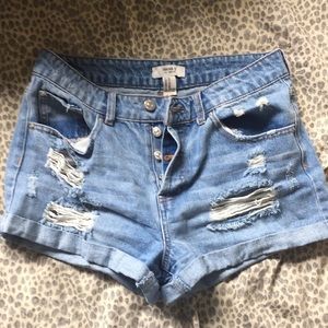 Denim shorts